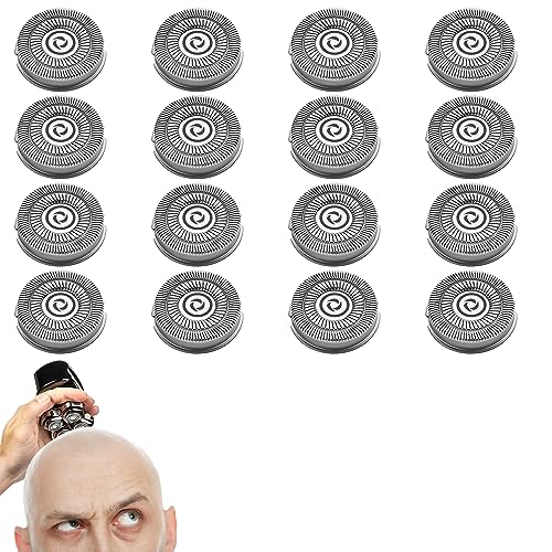 BESTBOMG Pitbull Gold PRO / Platinum Pro Replacement Blades 16 Pack - Compatible with Skull Shaver Heads (Skul-16)