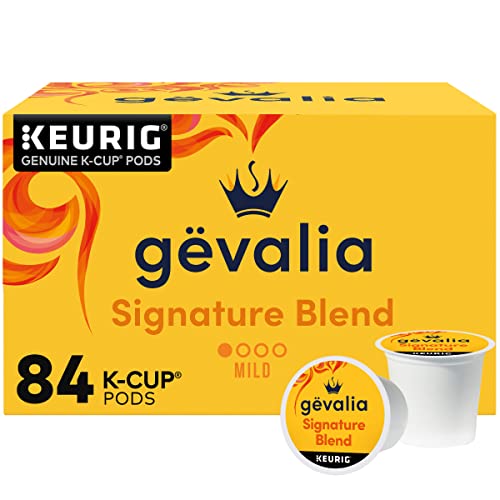 Gevalia Signature Blend Light Roast Coffee Pods 84 Count | Compatible with Keurig