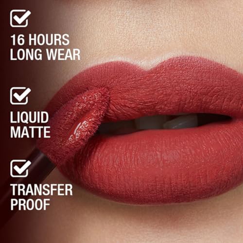 Long-Lasting Matte Liquid Lipstick - Non-Drying, Up to 12 Hours - Multiple Shades