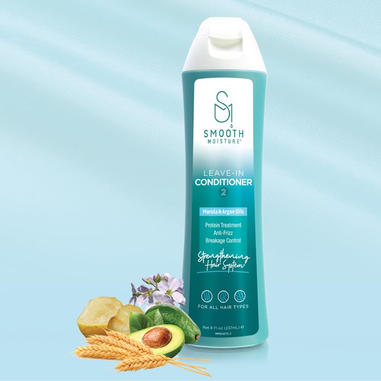 SMOOTHMOISTURE Leave-in Conditioner 8 oz - Long-Lasting Heat Protection & Nourishing Oils