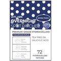 Pimple Patches for Face | Hydrocolloid Acne Patches with Tea Tree Oil & Salicylic Acid | For Zits, Blemishes, Breakouts | Medical-Grade Hydrocolloid | Overnight PM Patches | Pack of 72