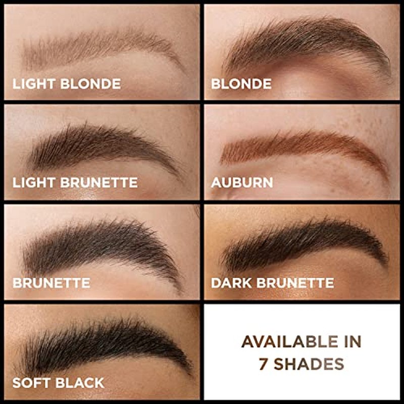 L'Oreal Paris Infallible Volumizing 24H Wear Brow Mascara, Long Lasting Eyebrow Makeup for 2X Fuller Eyebrows, 3.0 Soft Black, 0.13 Fl Oz
