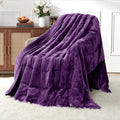 Uttermara Queen Size Weighted Blanket 15lbs Purple 60x80 Inches for Relaxation