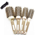 Professional Hair Brush Set with Thermal Aluminum Tubes & Clips for Styling & Curling