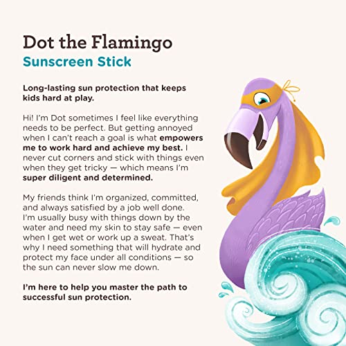 Kids Mineral Sunscreen Stick SPF 50 Pack of 2 - Sensitive Skin, Water-Resistant, 1.5 oz