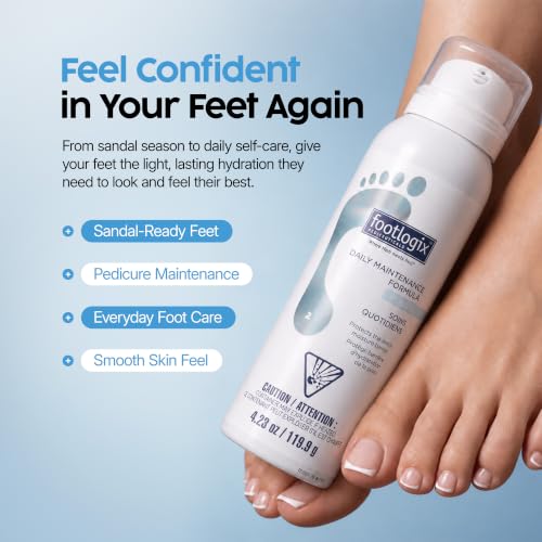 Footlogix Urea Foot Moisturizer Mousse for Dry & Callused Feet 4.23 oz