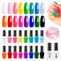 Nailshion Z16Colors-Rainbow Charm 16-Color Quick Dry Nail Polish Set No Lamp Needed