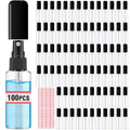 DupakSYS 100 Pack 2oz/55ml Travel Spray Bottles - Small Clear Refillable