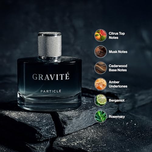 Particle Gravité Men’s Cologne Spray - Long Lasting Woody Citrus Fragrance