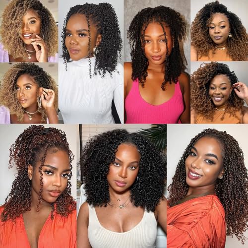 8 Packs Yanky Twist Crochet Hair for Black Women 10 Inch - Natural & Protective Style