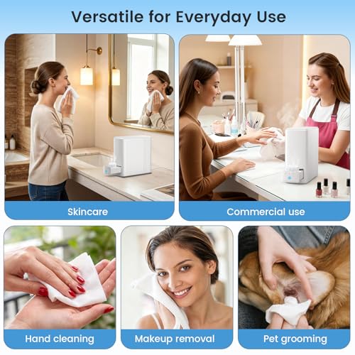 Hot Towel Dispenser Machine for Face with Fast Heating & Voice Reminder - Includes 20 Towels