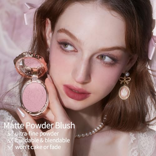 Flower Knows 0.18oz Rococo Embossed Blush - 03 Cool Mauve Pink