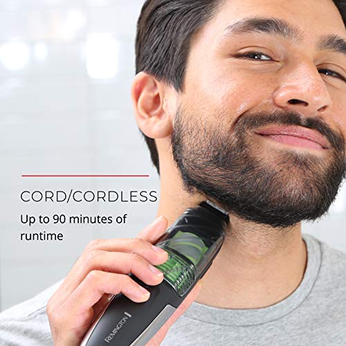 Remington Variation 1 Vacuum Beard Trimmer for Men – Cordless