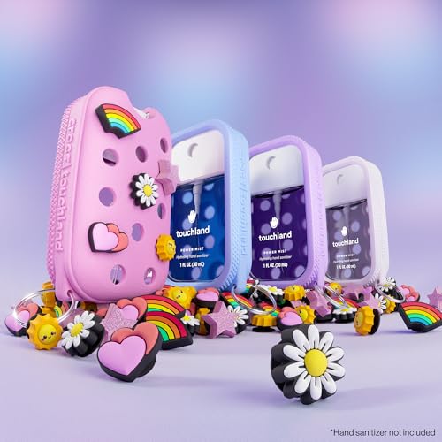 Touchland Crocs Hand Mist Case with 5 Jibbitz Charms - Sugarpop Pink