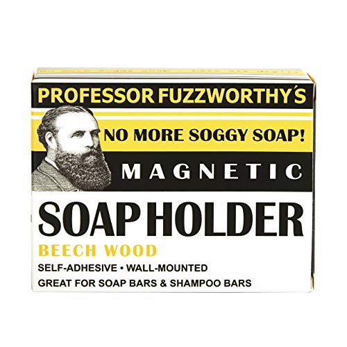 Natural Beard Shampoo & Face Body Wash with Wooden Soap Dish - Men's Grooming Kit