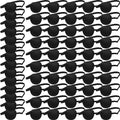 Pirate Eye Patches for Adults - Black, Adjustable, 54 Pieces Set