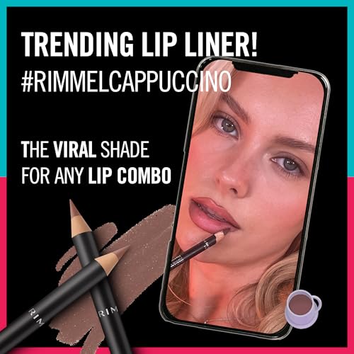 Rimmel Lasting Finish 8HR Soft Lip Liner Pencil - Vibrant, Blendable Formula to Lock Lipstick in Place for 8 Hours - 120 Pink Candy, .04oz,Pack of 1