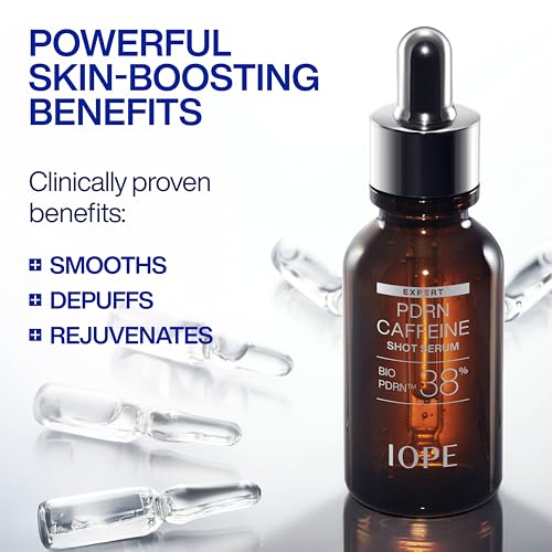 IOPE PDRN Caffeine Shot Serum for Depuffing & Skin Rejuvenation - 1.01 fl oz