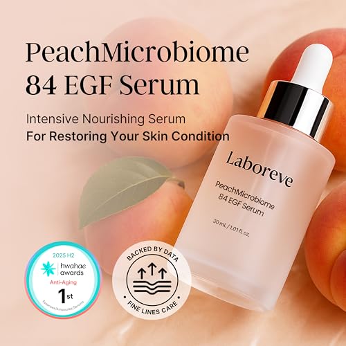 Peach Microbiome EGF Serum for Skin - Niacinamide & Probiotics, 1.01oz - Sensitive Skin