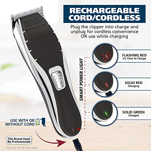 Cordless Hair Clipper and Shaver Kit with 12 Attachments - Lithium-Ion Rechargeable