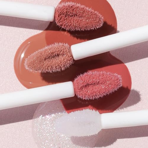 Lip Oil with Hydrating Vitamin E & Avocado - Shimmery Clear Lip Gloss - 0.33 fl oz