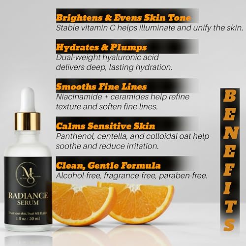 Vitamin C Serum for Face - Niacinamide Hyaluronic Acid Facial Serum - Anti Aging Serum with Ceramides - Glow for Sensitive Skin - Dark Spot Corrector Hydrating - 30 ml