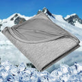 HOMFINE Cooling Blanket Queen 90x90 Grey for Hot Sleepers, Double-Sided Nano Fiber