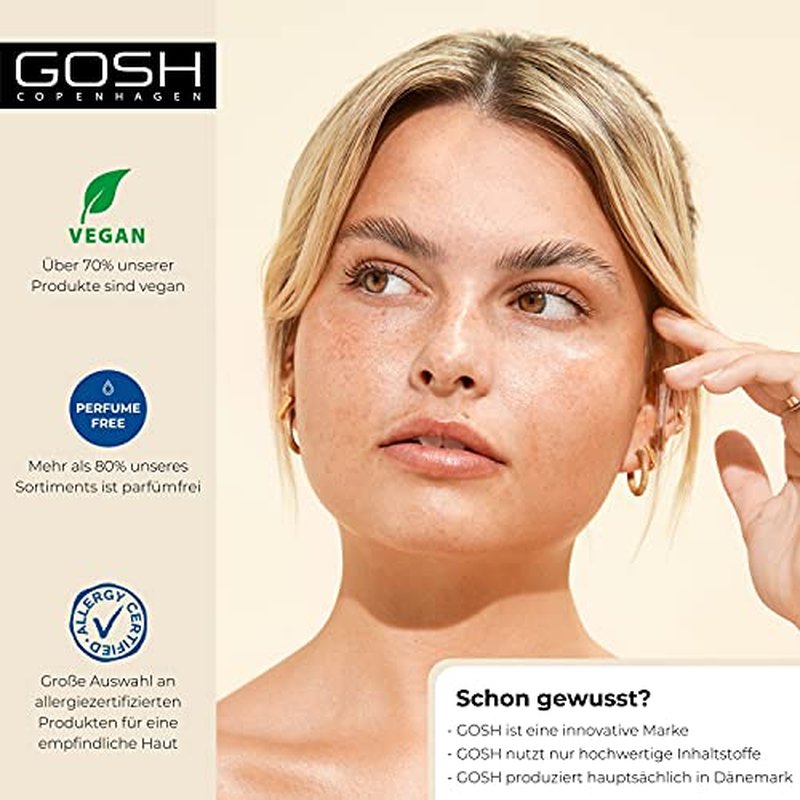 GOSH Boombastic Mascara for Extreme Volume & Long Eyelashes, Mascara with Precise XL Eyelash Brush, Separates Eyelashes When Inducing, Long-lasting, Skin-friendly & Fragrance-, 001 Black