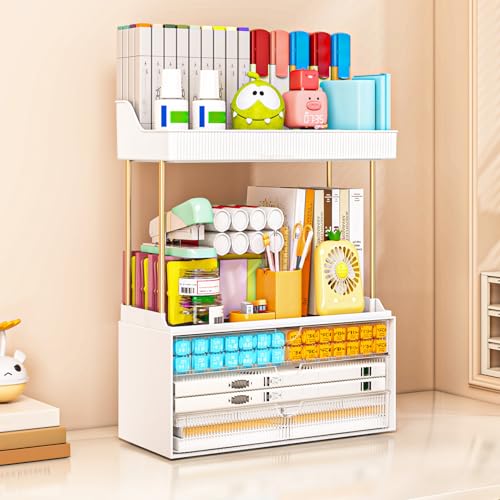 Caktraie Clear 3-Drawer Acrylic Makeup & Bathroom Vanity Organizer - 1 Pack