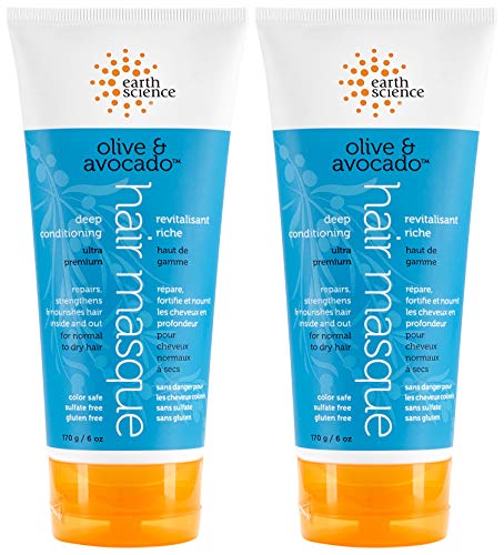 Deep Conditioning Hair Mask for Normal to Dry Hair - Olive & Avocado, 2 Pack