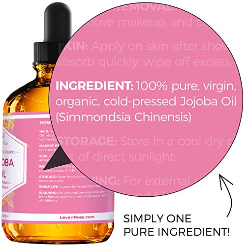 Jojoba Oil and Rose Water Facial Toner Set for Skin & Hair - 4 oz Each