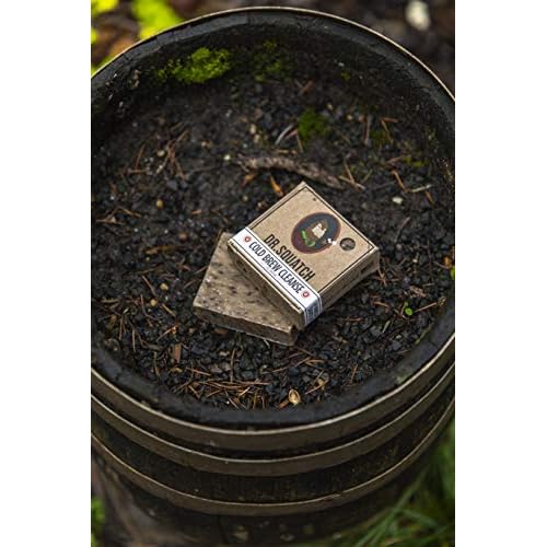 Dr. Squatch Cold Brew Cleanse Coffee Soap Bar ? Blend of Shea Butter, Salt, Kaoilin Clay, and Some Top Notch Coffee Beans ? Organic Handmade in USA