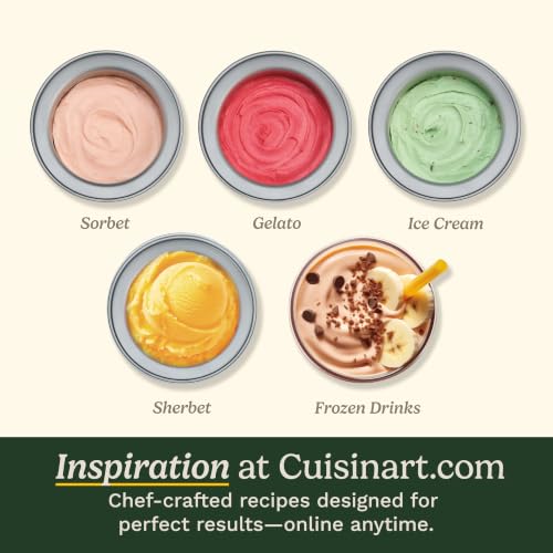 Brushed Chrome 2 Qt Fully Automatic Ice Cream Maker - Cuisinart ICE-30BCP1ES