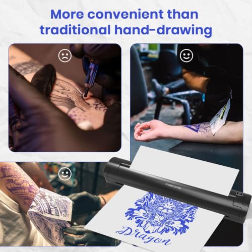 Thermal Tattoo Stencil Printer Machine for Artists & Beginners with Transfer Paper