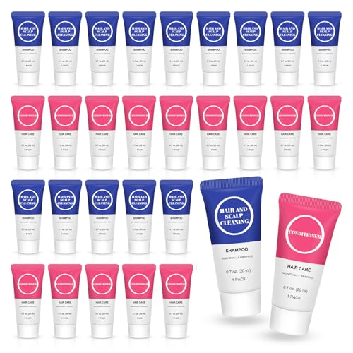 Travel Size Shampoo & Conditioner Set - 0.7 Fl Oz Pack of 60 - RSQAZQ