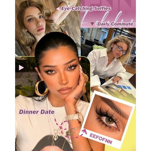 Fairy Lash Clusters Manga Eyelash Clusters Wispy Individual Lashes Natural Cluster Eyelash Extensions 8-16mm Anime Lashes Clusters Spiky DIY Lash Extension by Eefofnn (124PCS,C Curl)