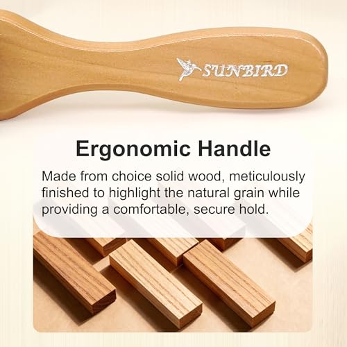 Premium Dual-Sided Beard Brush for Men with Bristle and Nylon Bristles, Professional Grooming Tool for Softening and Styling with Beard Oil, Balm, Wax, Must-Have for Beard Care Kit