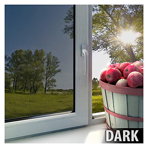 Buydecorativefilm Exterior Window Privacy Film Silver 36in x 14ft - Daytime Mirror Silver Sun Control