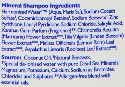 Mineral Shampoo for Dry Scalp & Damaged Hair 300ml - Soothes & Revitalizes