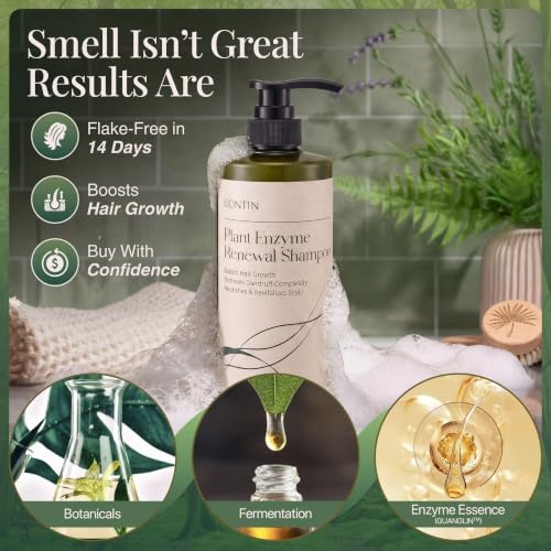 Plant Enzyme Hair Shampoo for Oily Sensitive Scalp 300ml - Clarifying & Volumizing