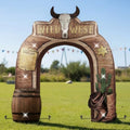 Wide West Cowboy Inflatable Arch 10FT LED Western Party Decor - Wild West