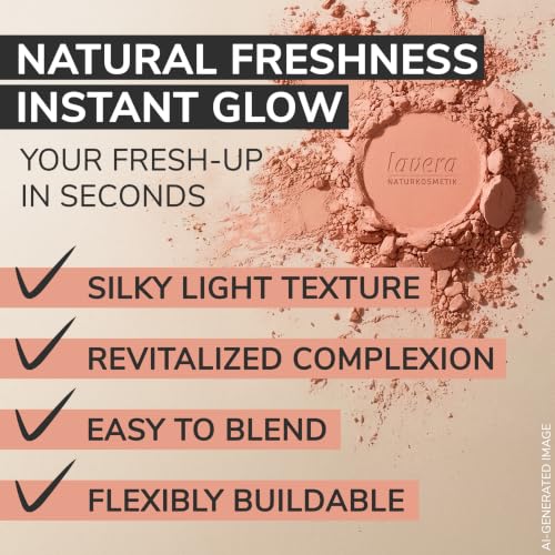 Lavera Velvet Blush Powder Rosy Peach 01 Organic Mineral Vegan Natural Makeup