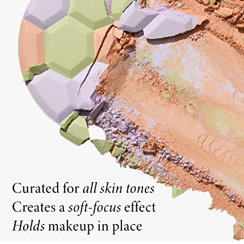 LAURA GELLER NEW YORK Filter Finish Pressed Radiant Setting Powder + Airbrush Round Kabuki Makeup Brush
