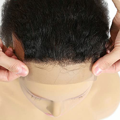 12 Inch Human Hair Lace Closure 4x4 Kinky Straight Natural Color Free Part