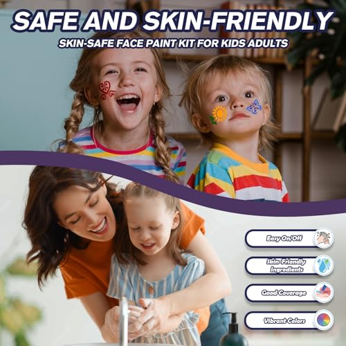 Water Resistant Face Paint Tattoo Pen - 18Pcs Temporary Tattoo Markers for Skin Dual-End Visible Capacity Henna Body Tattoo Kit, Body Painting Kit, Teen Girl Gifts Trendy Stuff for Teenage Adults