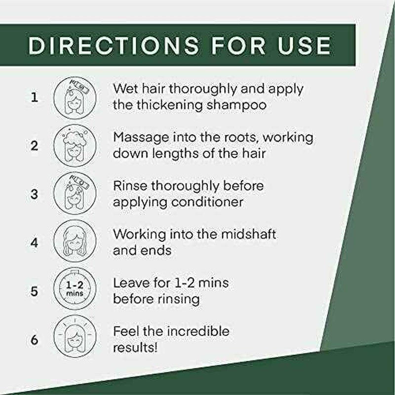 Cel Microstem Natural Hair Thickening Shampoo & Conditioner Set (2 x 8 fl oz) ? Stem Cell Anti Thinning Shampoo ? Professional Grade Biotin ? Sulfate & Paraben Free - Suitable for Men and Women