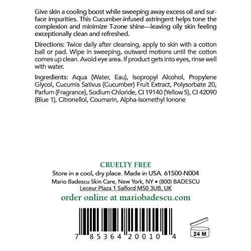 Mario Badescu Cucumber Cleansing Lotion 16 Fl Oz Facial Toner for Oily Skin