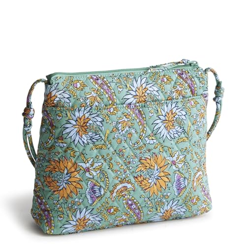 Women's Cotton Hipster Crossbody Bag - Gemstone Paisley Variation