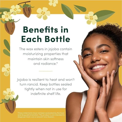 Organic Jojoba Oil 64oz - Pure Cold Pressed Carrier Oil for Skin, Hair & Beard - Variation of THIS listing
