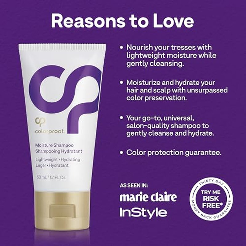 Colorproof Moisture Shampoo Hydrating Sulfate-Free Shampoo for Color-Treated Hair, Mojito Mint Scent